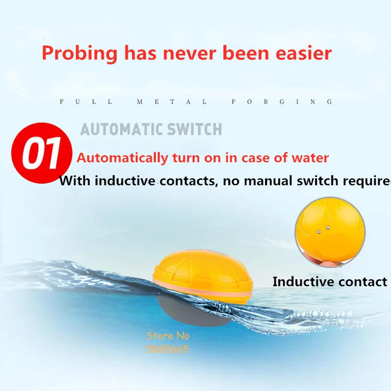 Fishing Boat Depth Finder - Smart Portable 50M Depth Sonar Fish