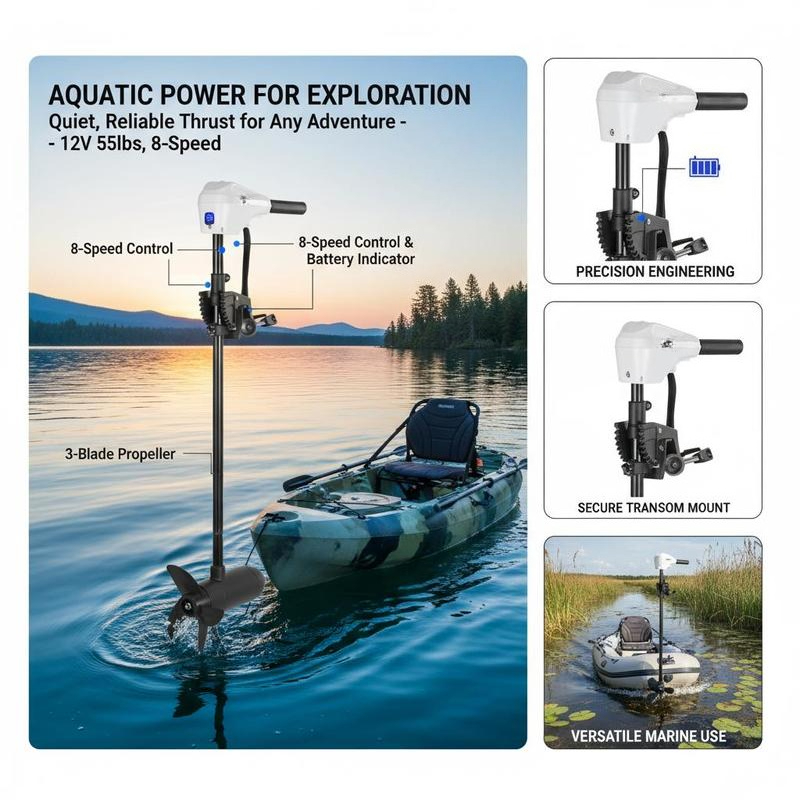 Electric Outboard Motor 30-In  - Fishing Boat Outboard Motor 评论和价格