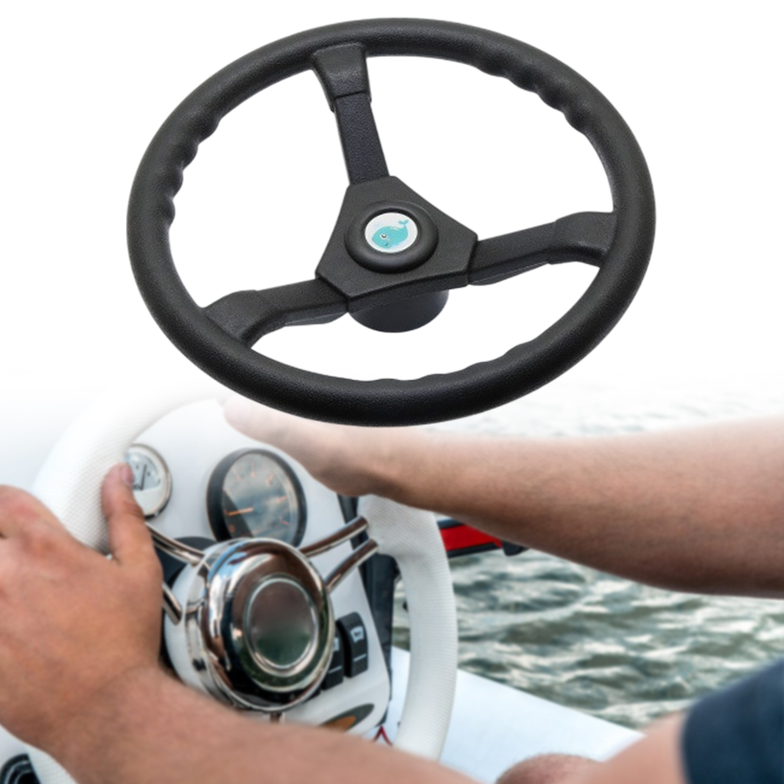 1Pc Boat Steering Wheel Easy I - Fishing Boat Steering Wheel 评论和价格
