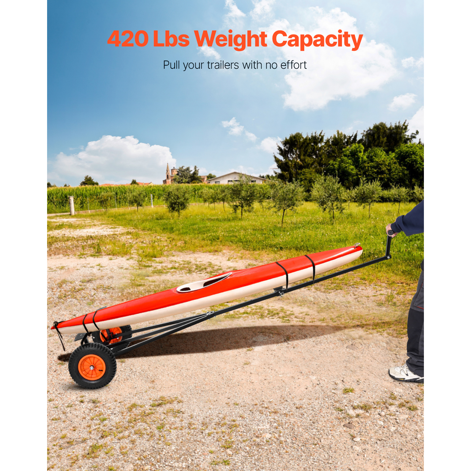 SucceBuy 420lbs Boat Trailer D - Fishing Boat Oar 评论和价格