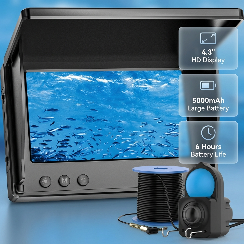 Fish Finder Underwater Camera  - Fishing Boat Depth Finder 评论和价格
