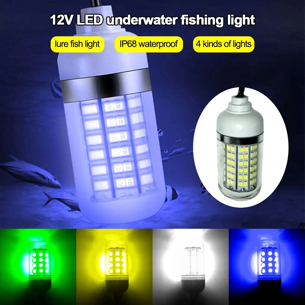12V Underwater Lamp 15W 108 LE - Fishing Boat Depth Finder 评论和价格
