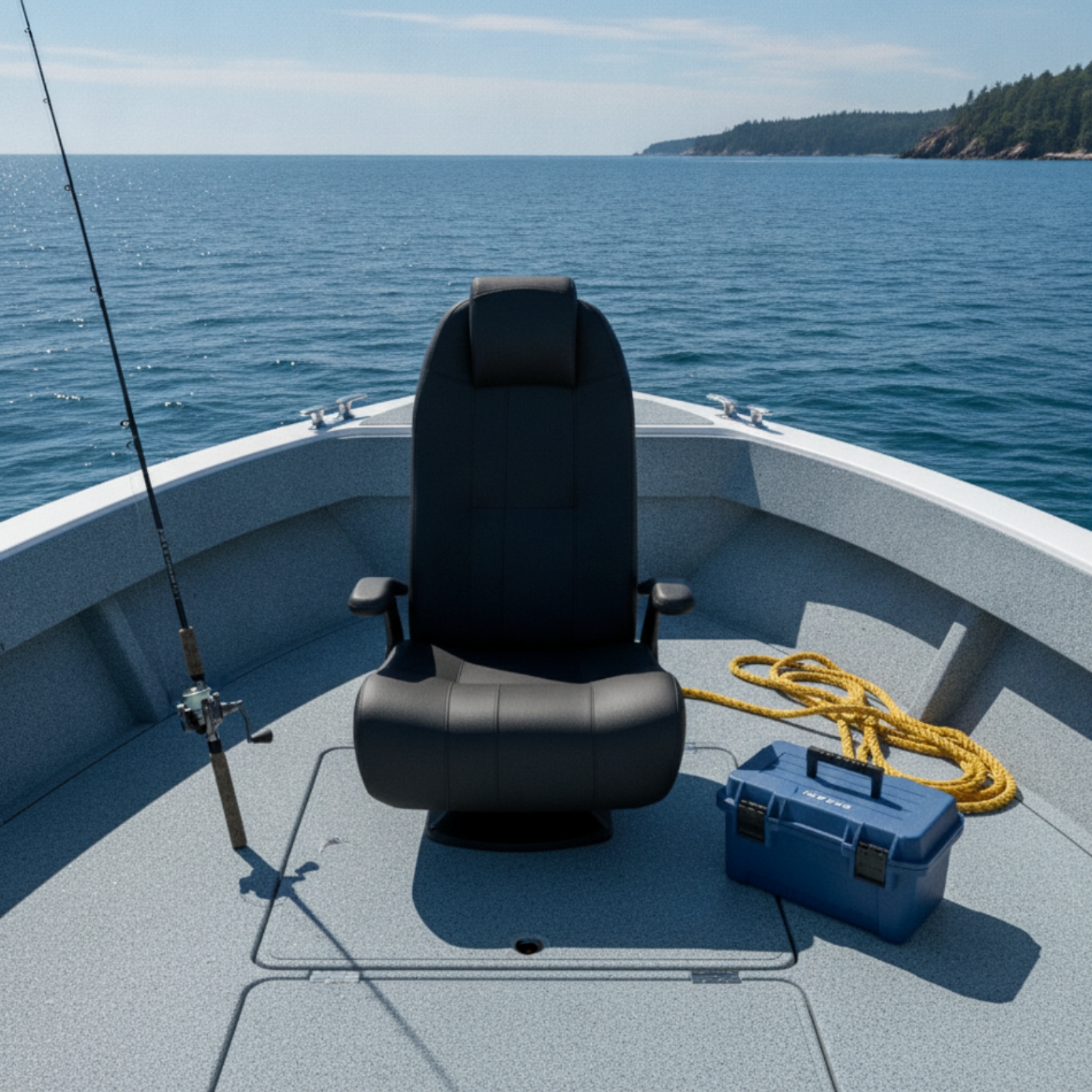Boat Driver Seat with Armrests - Fishing Boat Seat 评论和价格