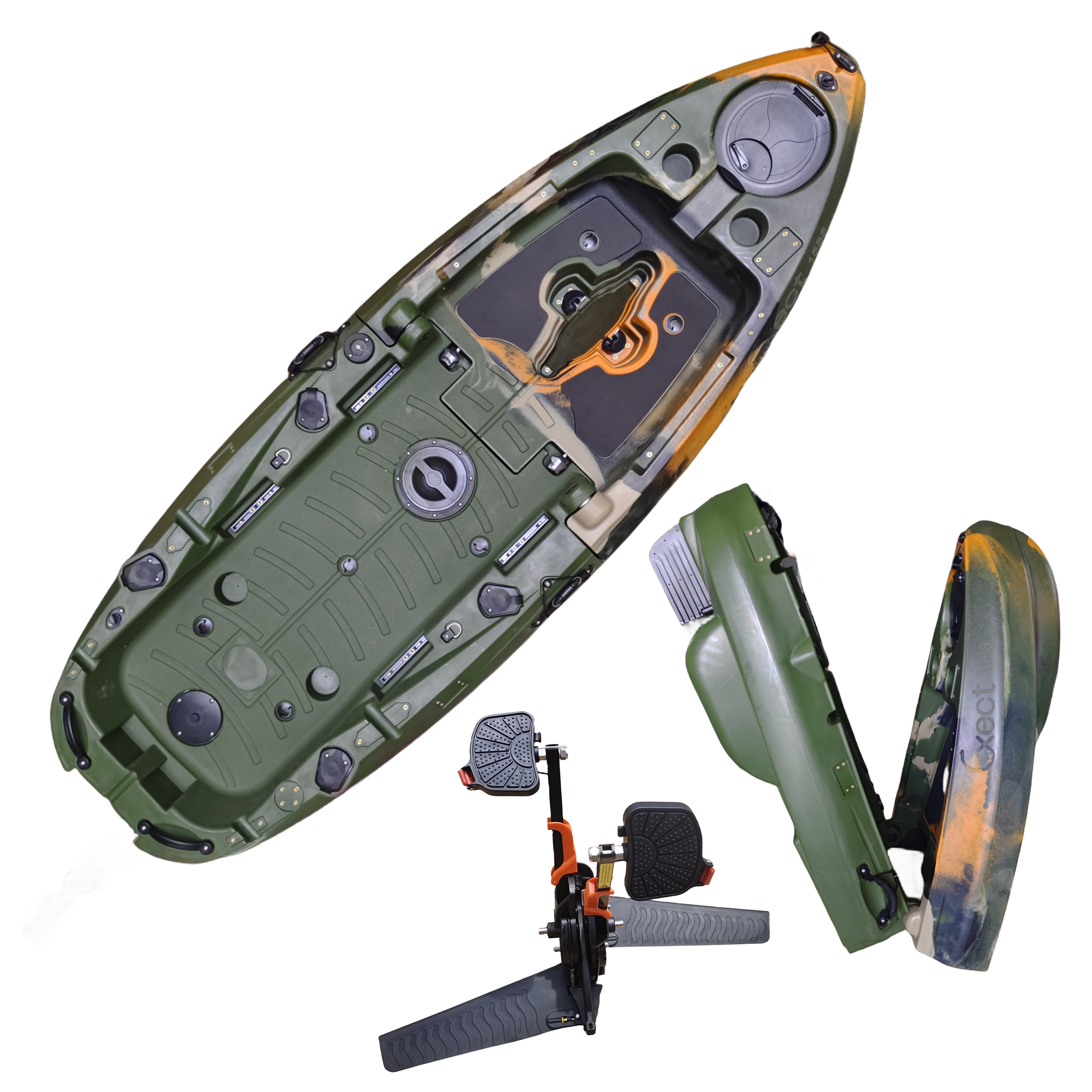 Plastic Kayak Pedal Kayak Fish - Fishing Boat Seat 评论和价格