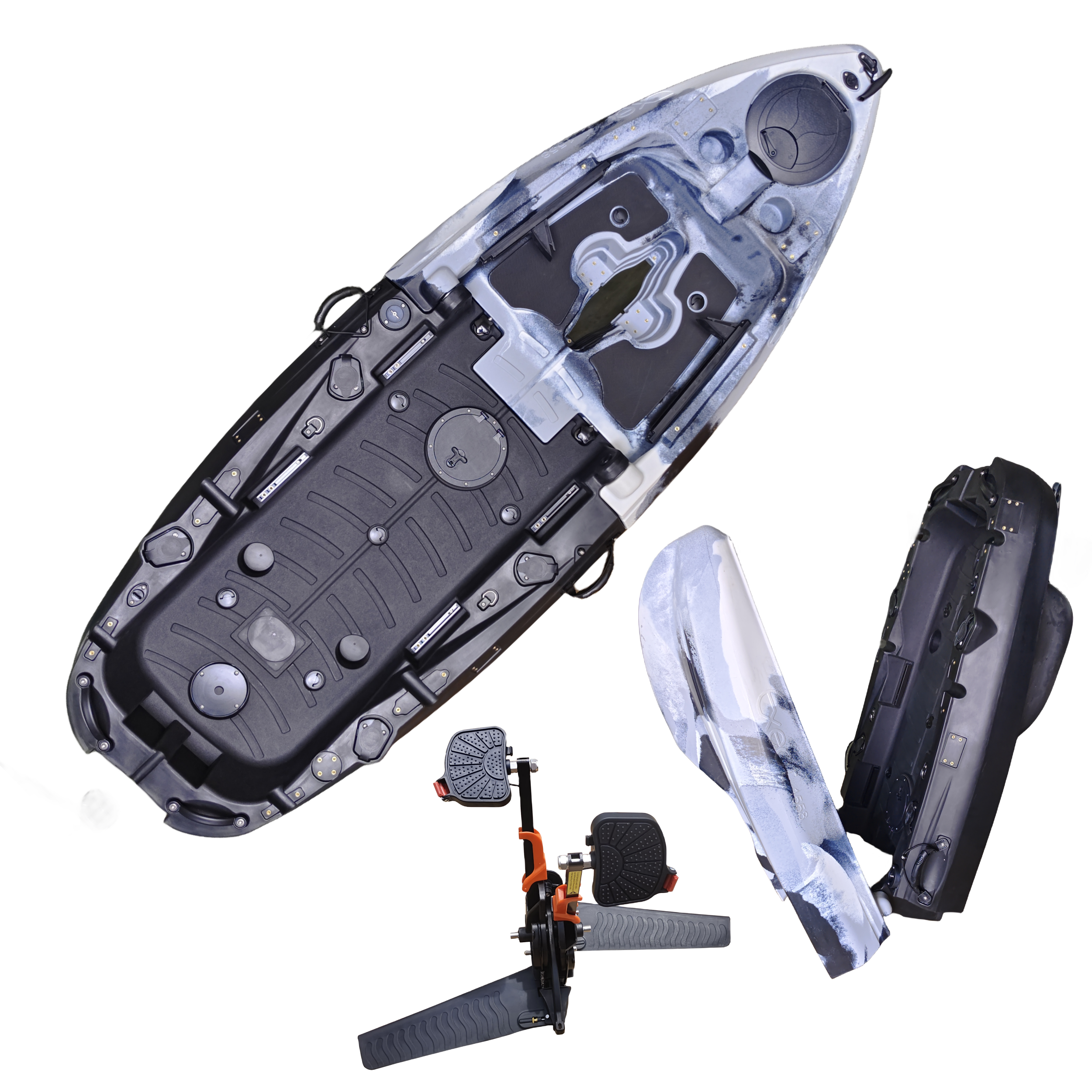 Plastic Kayak Pedal Kayak Fish - Fishing Boat Seat 评论和价格