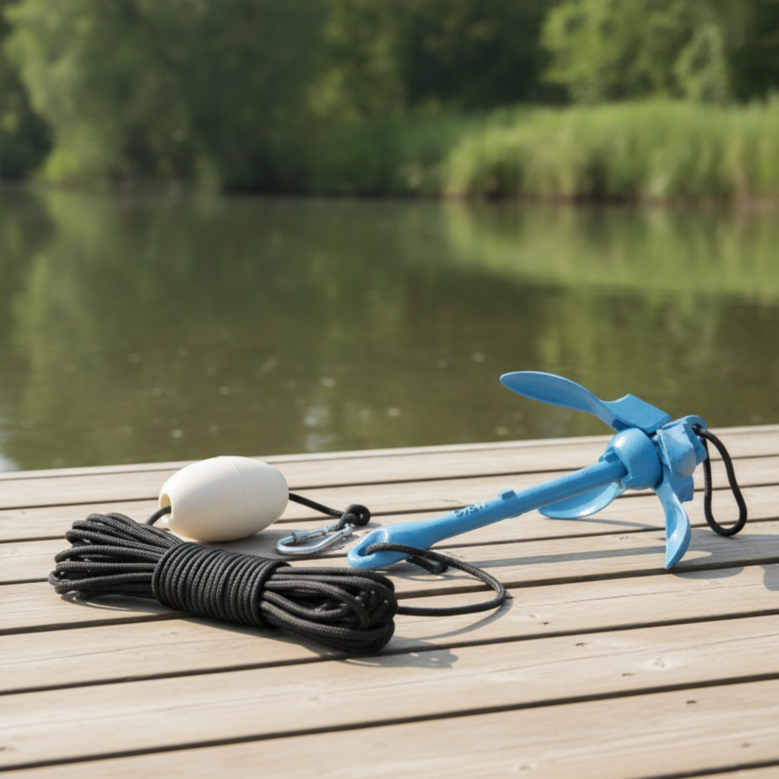 Folding Anchor Kit with Buoy a - Fishing Boat Anchor 评论和价格