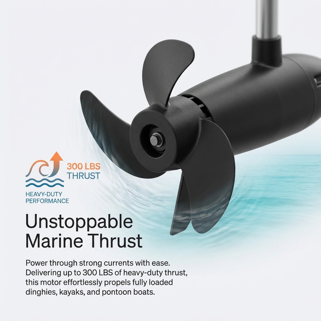240LBS 300LBS High Thrust Brus - Fishing Boat Trolling Motor 评论和价格