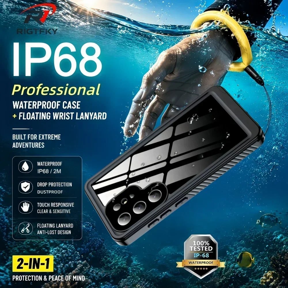IP68 Waterproof Case for Samsu - Fishing Boat Cover 评论和价格