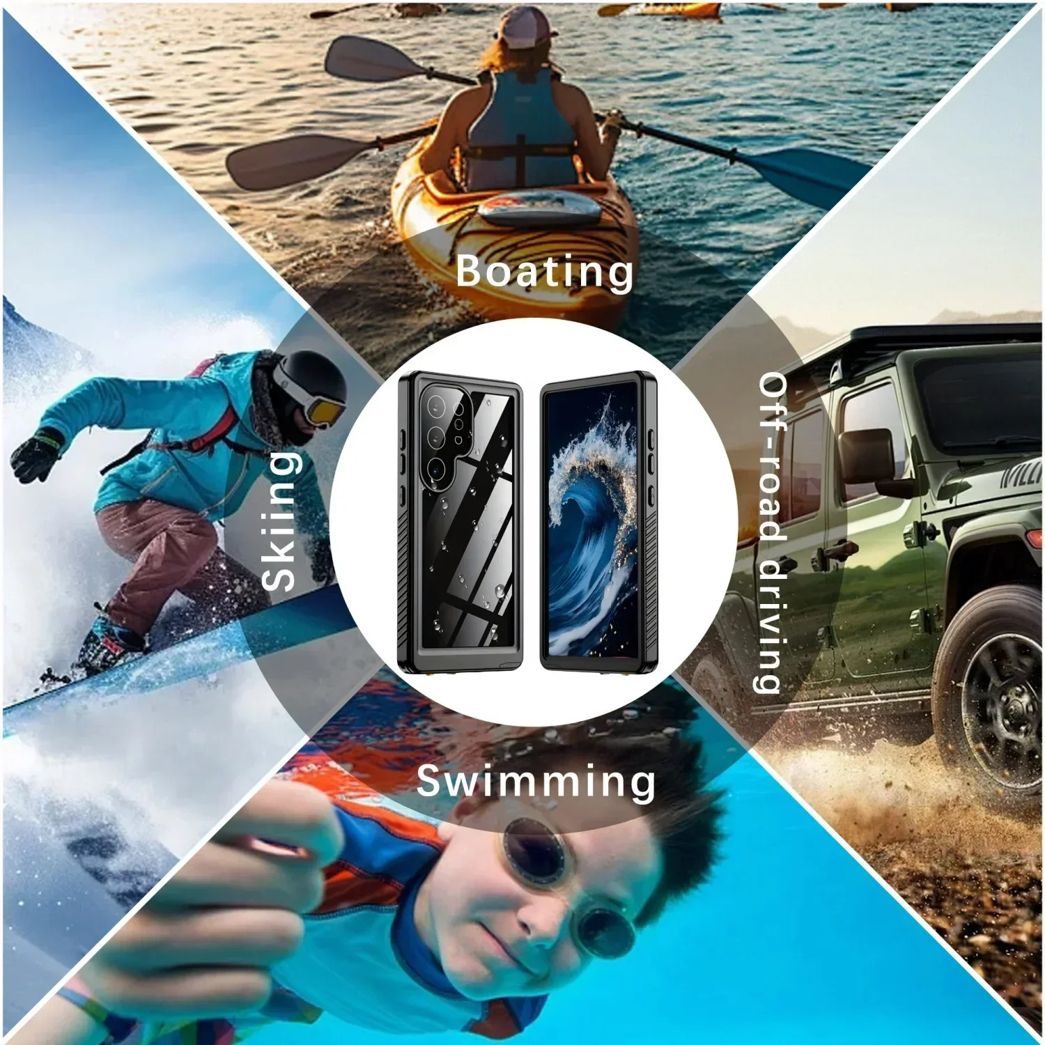 IP68 Waterproof Case for Samsu - Fishing Boat Cover 评论和价格