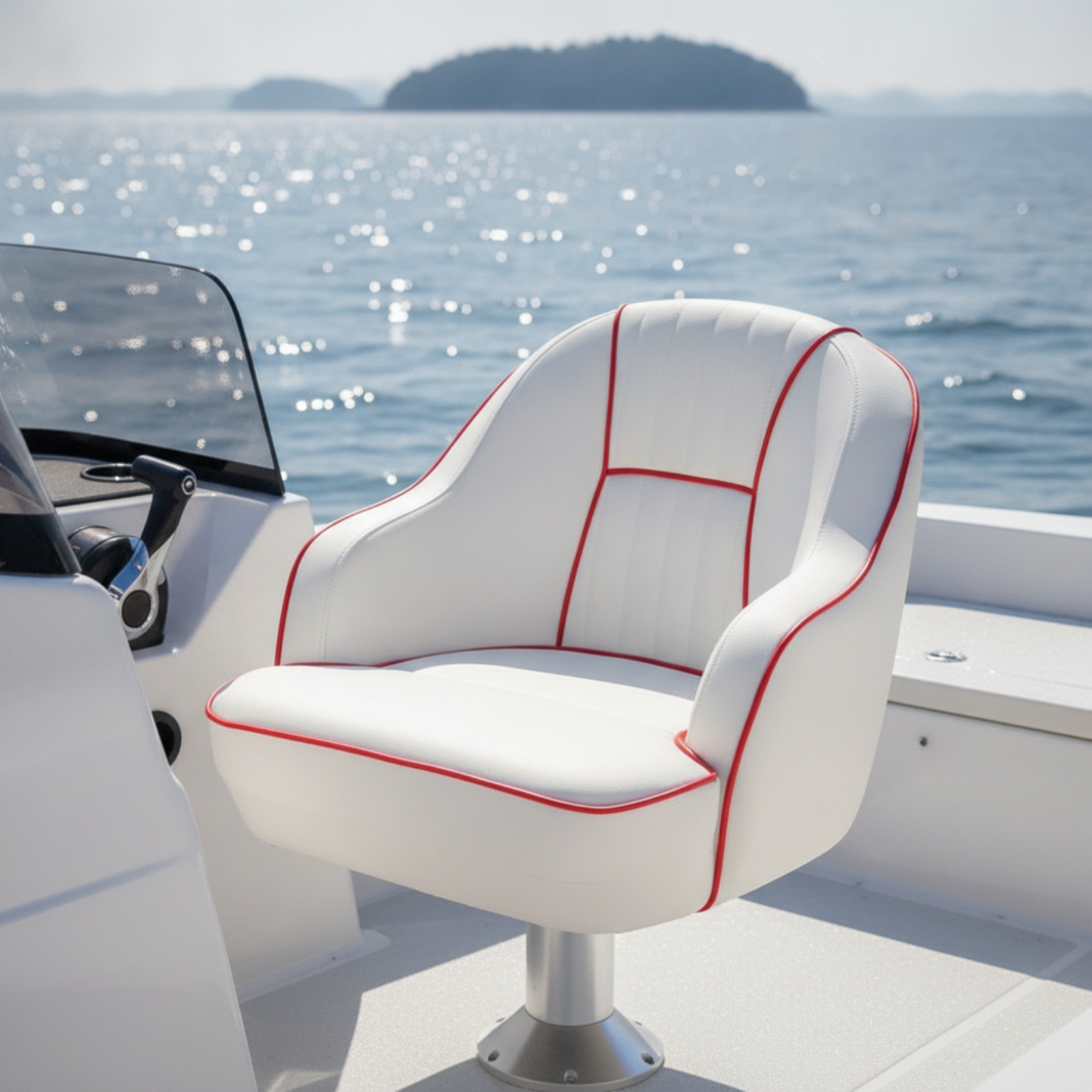 Pilot's Boat Seat Padded Helm  - Fishing Boat Seat 评论和价格