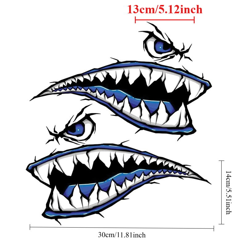 2PCS Shark Teeth Mouth Boat St - Fishing Boat Anchor 评论和价格