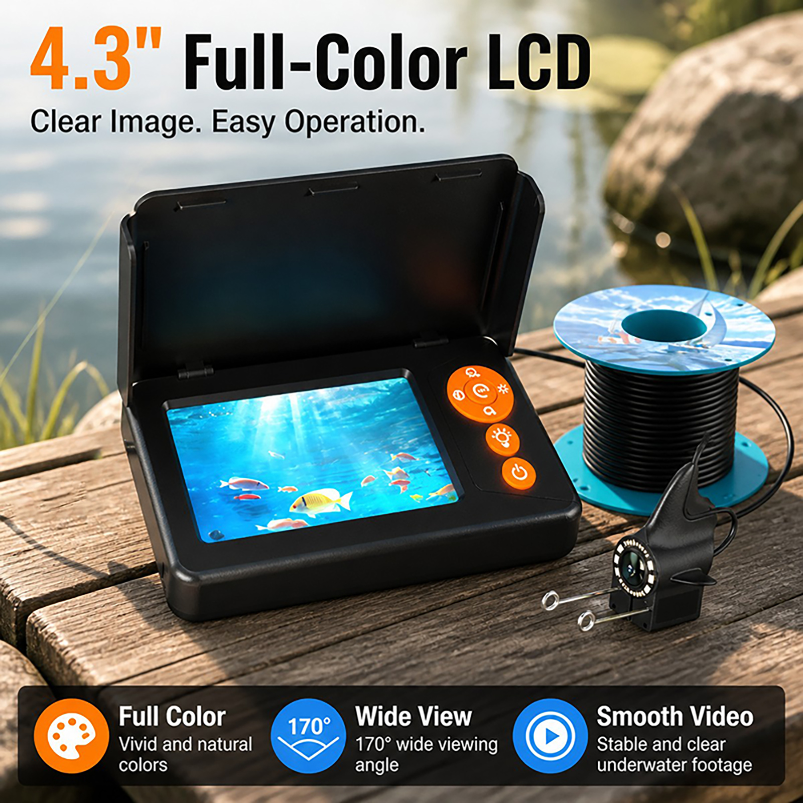 1080P HD Underwater Camera Fis - Fishing Boat Depth Finder 评论和价格