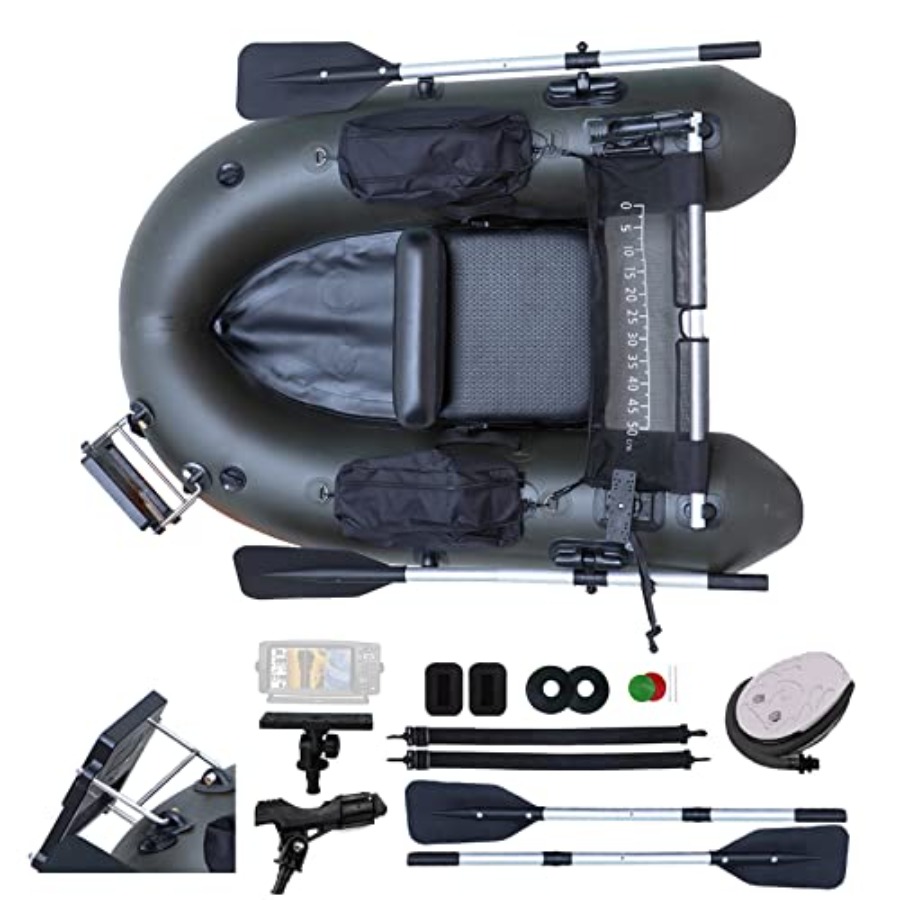 Inflatable Fishing Float Tube  - Fishing Boat Oar 评论和价格