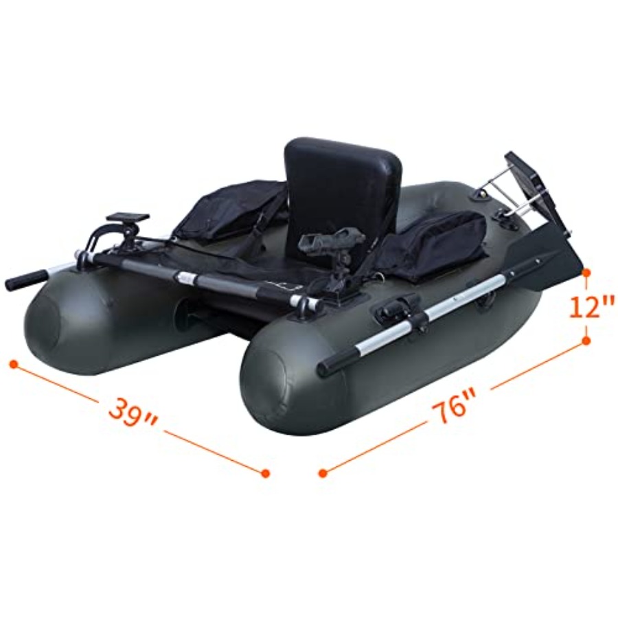 Inflatable Fishing Float Tube  - Fishing Boat Oar 评论和价格