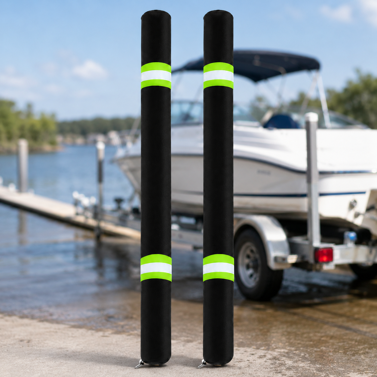 2Pcs Boat Trailer Guide Pole C - Fishing Boat Trailer 评论和价格