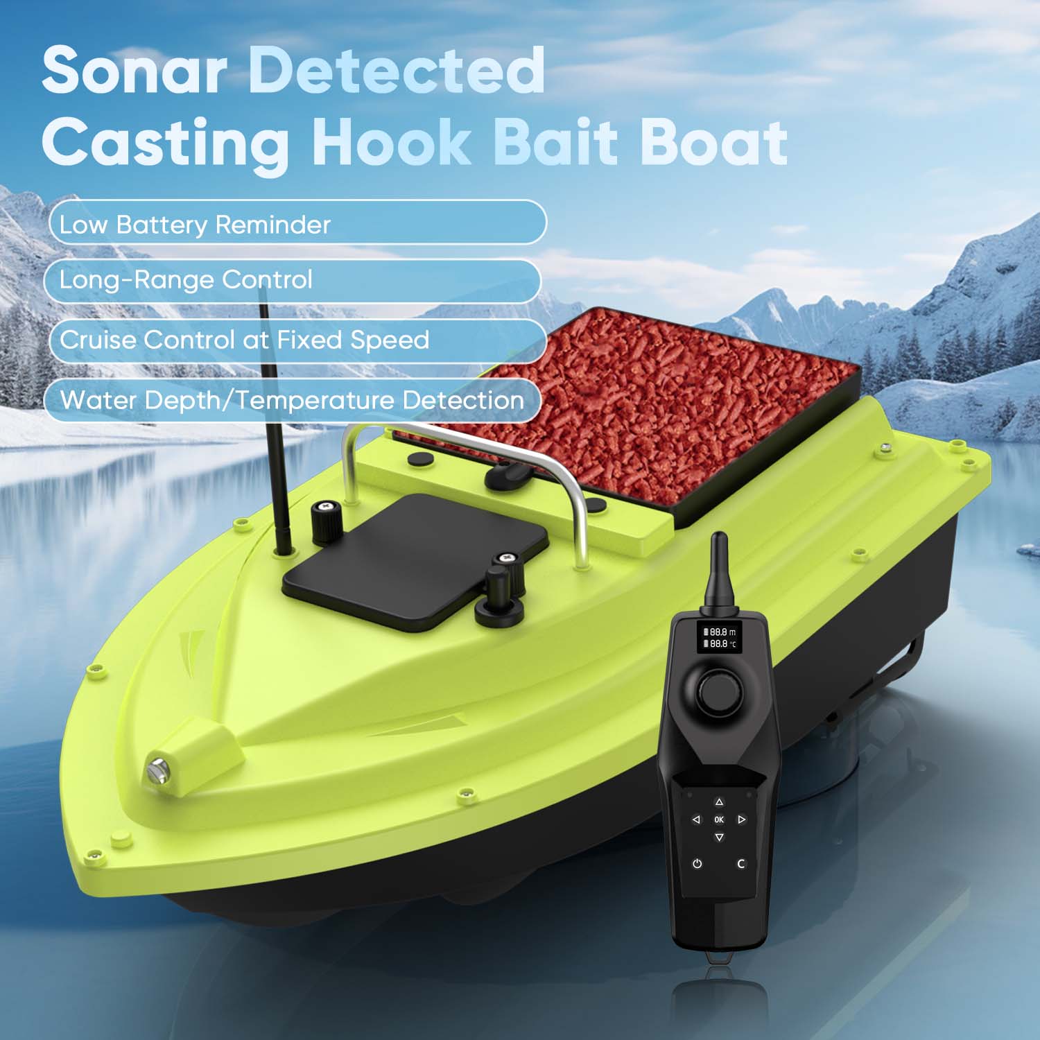 RC Fishing Bait Boat with Sona - Fishing Boat Gps 评论和价格
