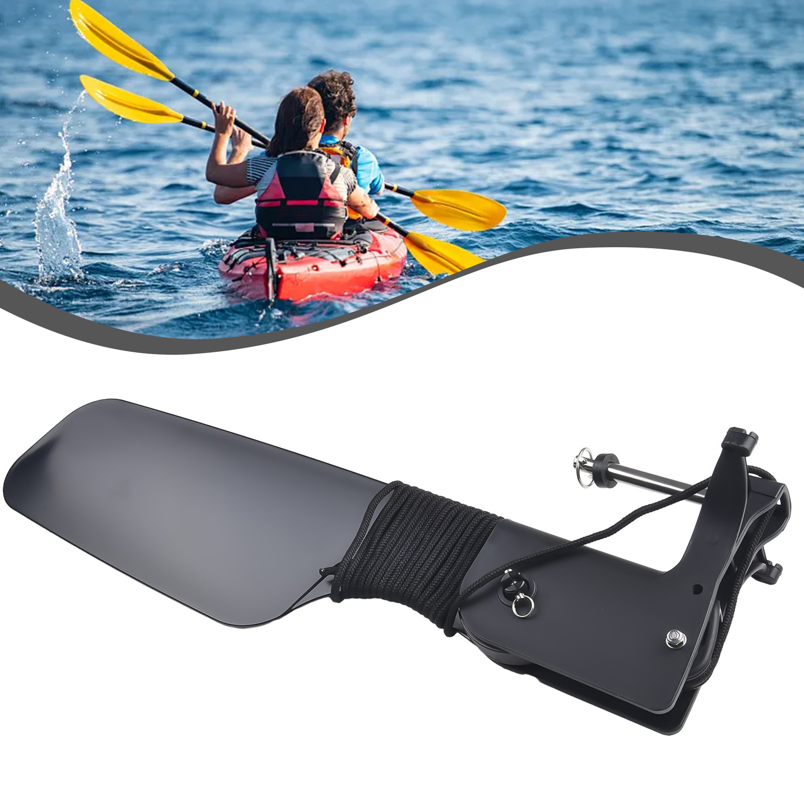 Boat Rudder for Kayak Canoe wi - Fishing Boat Steering Wheel 评论和价格